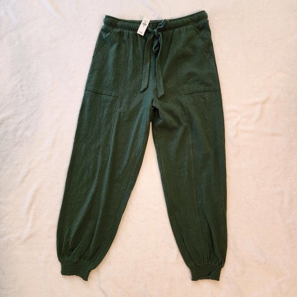 Aerie NWT Green High Waisted Vacay Jogger Size Small Lounge Pants Pajamas - Picture 2 of 7